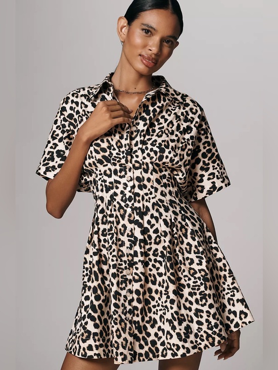 Anthropologie Dresses & Skirts - Anthropologie Tobie Mini Shirt Dress by Exquise